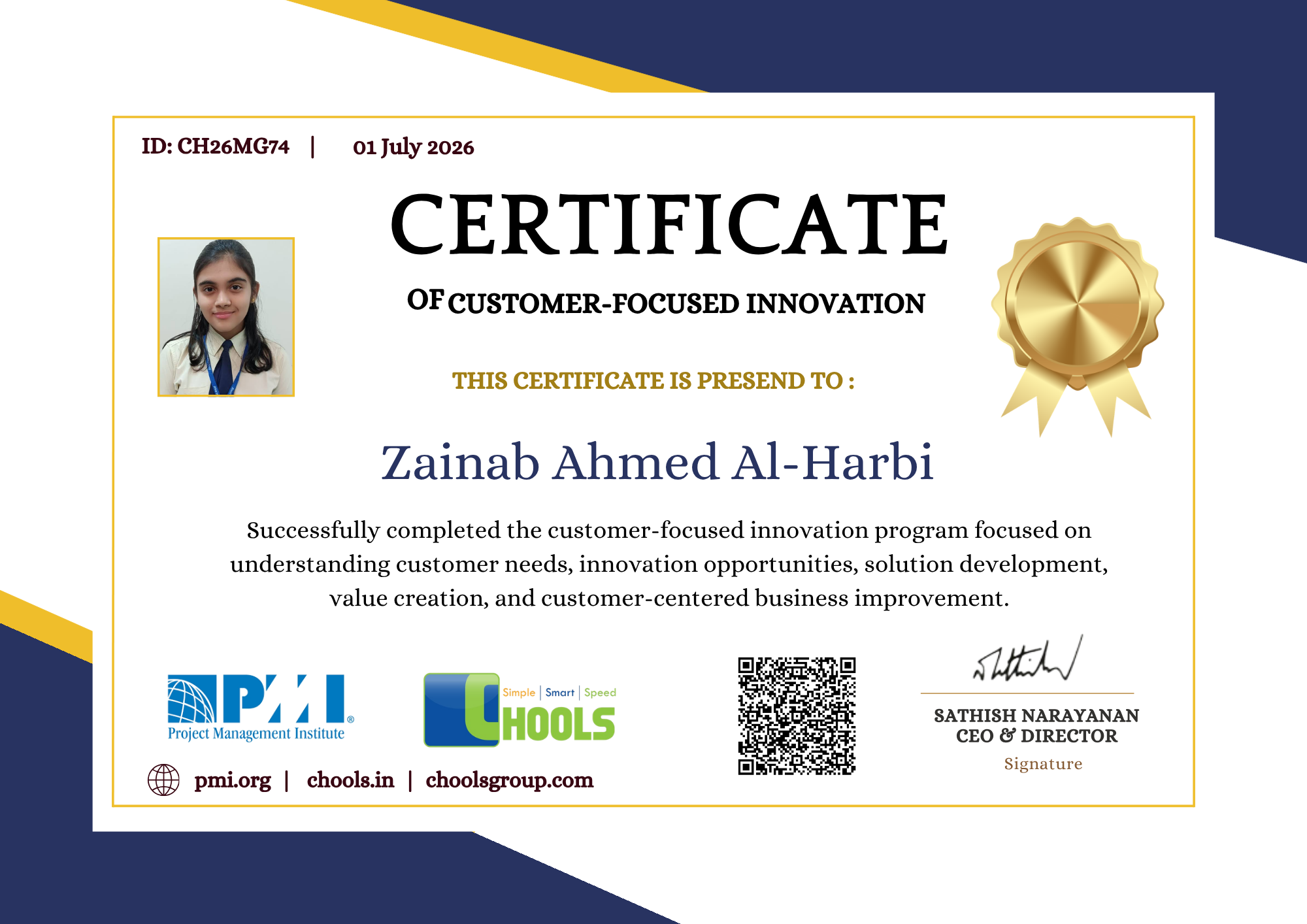 Management Programs Certificate